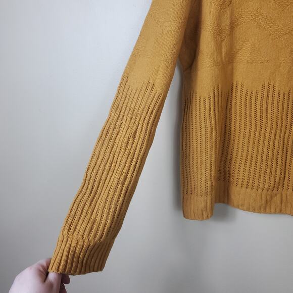 One Grey Day Murphy Pullover in Gold Wool Blend Size M - Picture 5 of 10
